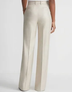 Lafayette 148 New York Bamboo Viscose Twill Gates Pant Birch Bark Multi