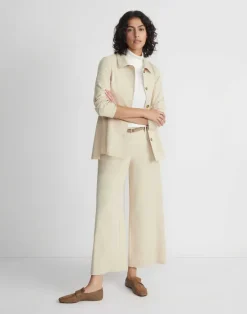 Best Lafayette 148 New York Bi-Stretch Pima Cotton Fulton Cropped Pant Olive