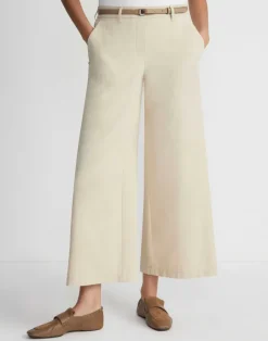 Best Lafayette 148 New York Bi-Stretch Pima Cotton Fulton Cropped Pant Olive