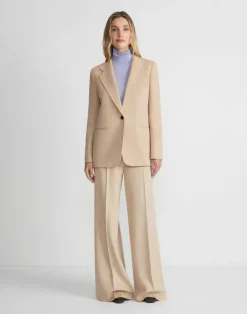 Discount Lafayette 148 New York Camel Hair Blazer Natural