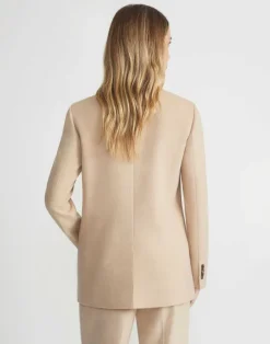 Discount Lafayette 148 New York Camel Hair Blazer Natural