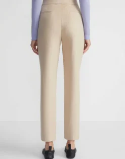Outlet Lafayette 148 New York Camel Hair Clinton Ankle Pant Natural