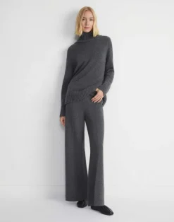 Hot Lafayette 148 New York Cashmere Stand Collar Sweater Black