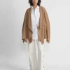 New Lafayette 148 New York Cashmere Wrap Poncho Oatmeal Melange