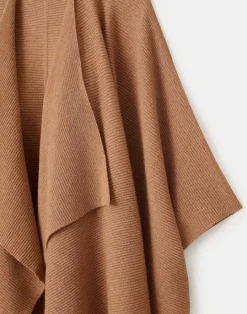 New Lafayette 148 New York Cashmere Wrap Poncho Oatmeal Melange