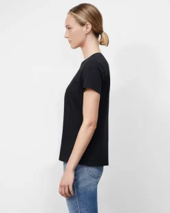 Hot Lafayette 148 New York Cotton Jersey Modern Tee White