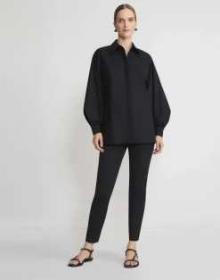 Best Lafayette 148 New York Cotton Sateen Stanton Pant Ink