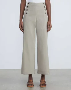 Best Lafayette 148 New York Cotton Twill Seabring Pant Navy