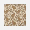 Sale Lafayette 148 New York Eco Fern Fields Print Silk Scarf Cadet Khaki Multi