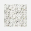 Discount Lafayette 148 New York Eco Leaves Print Cotton-Silk Scarf Yellow Yarrow/Pebble