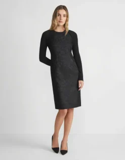 Outlet Lafayette 148 New York Finespun Voile Ponti Stitch Shrug Black