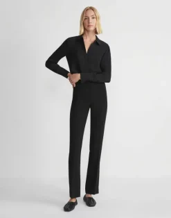 Best Lafayette 148 New York Finesse Crepe Barrow Pant Porcini