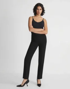 Discount Lafayette 148 New York Finesse Crepe Bleecker Pant Roselle