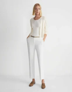 Best Lafayette 148 New York Finesse Crepe Clinton Ankle Pant Cloud