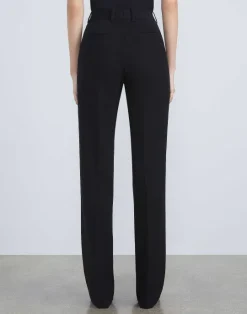 Sale Lafayette 148 New York Finesse Crepe Gates Pant Antique Ruby