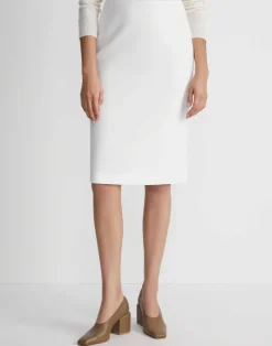 Outlet Lafayette 148 New York Finesse Crepe Pencil Skirt Black