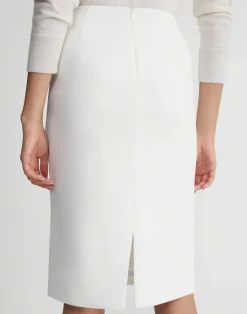 Outlet Lafayette 148 New York Finesse Crepe Pencil Skirt Black