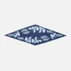 Hot Lafayette 148 New York Flora Print Silk Diamond Scarf Midnight Blue Multi