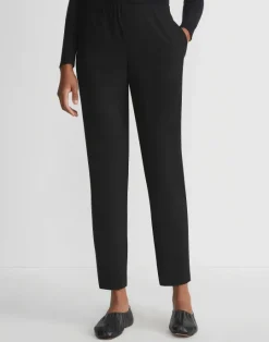 Discount Lafayette 148 New York Fluid Crepe Jones Jogger Pant Black