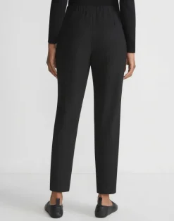 Discount Lafayette 148 New York Fluid Crepe Jones Jogger Pant Black