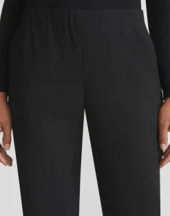 Discount Lafayette 148 New York Fluid Crepe Jones Jogger Pant Black