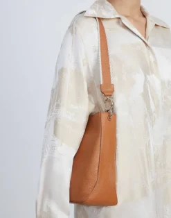 Hot Lafayette 148 New York Grained Calfskin Leather 8 Knot Hobo—Small Cadet Khaki