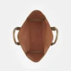 Clearance Lafayette 148 New York Grained Calfskin Leather Postmark L Tote Cadet Khaki