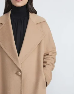 Outlet Lafayette 148 New York Hair Coat Camel
