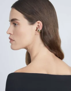 New Lafayette 148 New York Irregular Ear Cuff Pale Gold