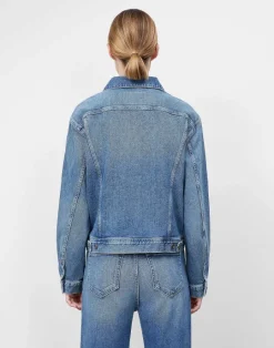 Online Lafayette 148 New York L148 Denim Jacket Faded Skyline