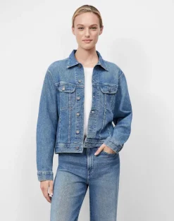 Online Lafayette 148 New York L148 Denim Jacket Faded Skyline