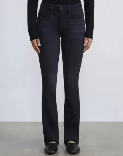 Best Lafayette 148 New York L148 Denim Mercer Kick-Flare Jean Washed Onyx
