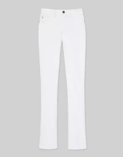 Lafayette 148 New York L148 Denim Mercer Kick-Flare Jean Washed Plaster