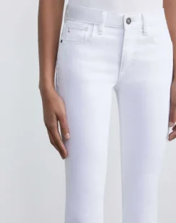 Lafayette 148 New York L148 Denim Mercer Kick-Flare Jean Washed Plaster
