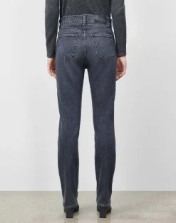 Hot Lafayette 148 New York L148 Denim Reeve Straight Jean Washed Onyx