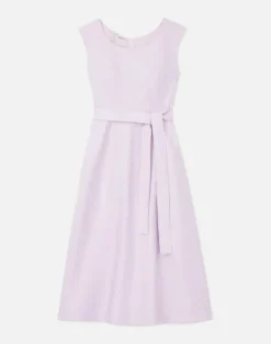 Best Lafayette 148 New York Linen Fit & Flare Midi Dress Dried Blossom
