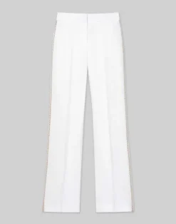 Hot Lafayette 148 New York Linen Hand Crochet Sullivan Pant White