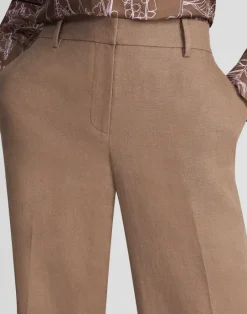 Online Lafayette 148 New York Linen Sullivan Pant Pebble