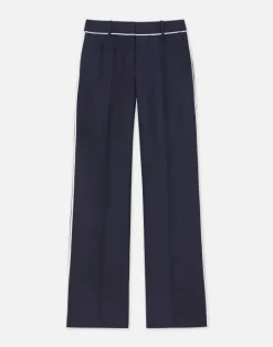 Clearance Lafayette 148 New York Linen Tipped Sullivan Pant Ink