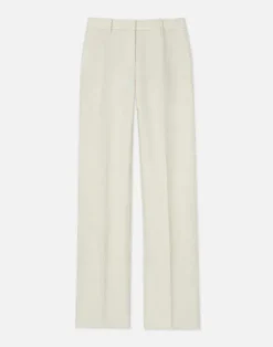 New Lafayette 148 New York Linen-Viscose Gates Pant Yellow Yarrow
