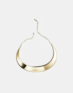 Sale Lafayette 148 New York Lune Brass Collar Necklace Pale Gold