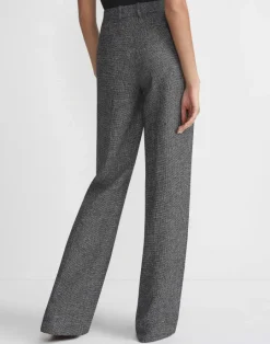 Best Lafayette 148 New York Marled Linen Basketweave Gates Pant Black Multi