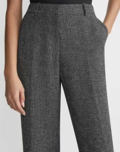 Best Lafayette 148 New York Marled Linen Basketweave Gates Pant Black Multi