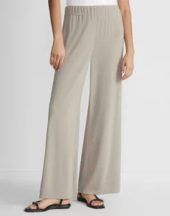 New Lafayette 148 New York Matte Jersey Lenox Pant Smoked Taupe