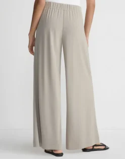 New Lafayette 148 New York Matte Jersey Lenox Pant Smoked Taupe