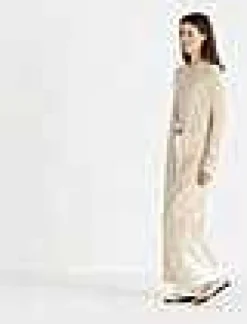 Lafayette 148 New York Mercerized Cotton Ribbed Duster Cardigan Pebble
