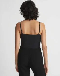 Discount Lafayette 148 New York Mesh Jersey Camisole Cloud