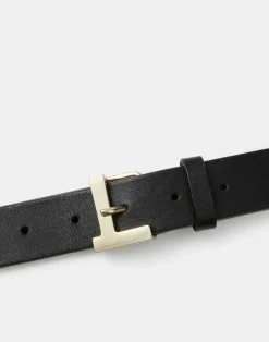 Best Lafayette 148 New York Nappa Leather L Beam Belt Almond