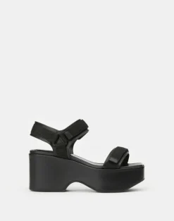 Hot Lafayette 148 New York Nappa Leather Platform Sandal Black