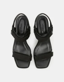 Hot Lafayette 148 New York Nappa Leather Platform Sandal Black